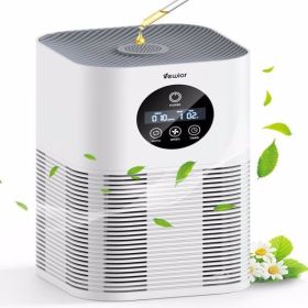 Air Purifiers for Home Large Room up to 600 Ft², VEWIOR H13 True Hepa Air Purifiers for Pets Hair, Dander, Smoke, Pollen, 3 Fan Speeds