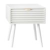 Wood Nightstand End Side Table with 1 Drawer for Living Room, Bedroom
