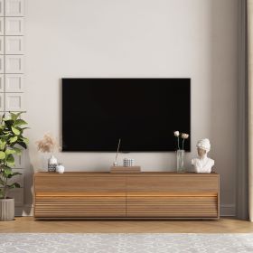 Floating TV Stand Wall Mounted with 16 Color LEDs,68" Modern TV Stand, Floating TV Cabinet Entertainment Center for 55 60 65 Inch TV,Wood