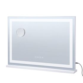 VEVOR Lighted Makeup Mirror 3 Color w/ Bluetooth USB Desktop Wall-mount 21.7in