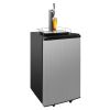 3.4 Cu.Ft Beer Kegerator Beverage Refrigerator with Casters Single Tap Direct Draw Beer Dispenser