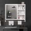 Modern 32x28inches bathroom cabinets, medicine cabinets with mirrors and LED lights