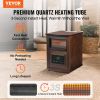 VEVOR Infrared Heater, 1500W Remote Control Electric Space Heater, LED Patio Heater w/ 3 Speeds & Timer & Overheat/Tip-Over Protection & Child Lock