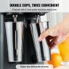 VEVOR Milkshake Maker, 375W x 2 Electric Milkshake Machine, Double Heads Drink Mixer Blender Machine