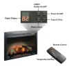 28 inch Electric Fireplace Insert, multicolored flames
