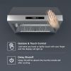 30 inch Under Cabinet Range Hood 900CFM Stainless Steel 3 Speed Gesture&Touch Control