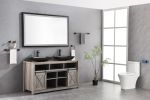 (ONLY FOR PICKUP)  60in. W x 36in. H Oversized Rectangular Black Framed LED Mirror Anti-Fog Dimmable Wall Mount Bathroom Vanity Mirror Wall Mirror Kit
