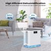 BIZEWO Dehumidifier for Home,Queit Dehumidifiers for Basement, Bathroom, Bedroom with 101oz Water Tank, Large Room Dehumidifier with 2 Working Mode