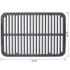 Oval Cast Iron Grill Outdoor, Portable Charcoal Grill and Tabletop Cast Iron Skillet - 100% Cast Iron, Enameled, Durable, Small Charcoal Grill