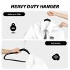 Velvet Hangers 30 Pack, Non-Slip Clothes Hangers with Shoulder Notches, 360° Swivel Hooks, Heavy Duty Coat Suit Hangers for Closet Space Saving, Black
