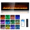 ZOKOP 60" Smart WiFi Electric Fireplace Insert, 1500W Wall Recessed/Mounted, Freestanding Fireplace Heater with Remote Control
