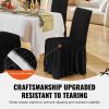 VEVOR Stretch Spandex Folding Chair Covers, Universal Fitted Chair Cover with Skirt, Removable Washable Protective Slipcovers, for Wedding, Holiday