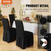 VEVOR Stretch Spandex Folding Chair Covers, Universal Fitted Chair Cover with Skirt, Removable Washable Protective Slipcovers, for Wedding, Holiday