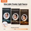 VEVOR 12' Vanity Mirror With Lights LED Makeup Round w/ Smart Touch for Bedroom