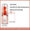 300ml Upgrade 6-page Steel Knife Fight Guide Wolf Rechargeable Portable Juicer Home Small Power Juice Cup