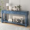 Console Table 63" Long Console Table with Drawers and Shelf for Entryway,Hallway,Living Room