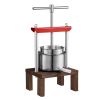 VEVOR Fruit Wine Press, 0.53 Gallon/2L, 2 Stainless Steel Barrels, Manual Juice Maker