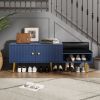 Modern Shoe Storage Bench with Hidden Storage and Upholstered Cushions for Bedside,Living Room and Entryway