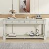 Console Table 63" Long Console Table with Drawers and Shelf for Entryway,Hallway,Living Room