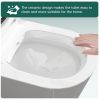 Smart Bidet Toilet with Built-in Bidet Seat, Heated Seat, Tank, Remote Control, Foam Shield, Foot Sensor, Warm Water, One-Piece Toilet for Bathroom