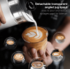 450W electric milk foam, cold sparkling chocolate mixer, cold / hot latte cappuccino 300ml, milk heater 360°