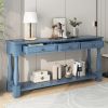 Console Table 63" Long Console Table with Drawers and Shelf for Entryway,Hallway,Living Room